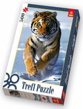 Puzzle Trefl - Śnieżny tygrys - 500el.